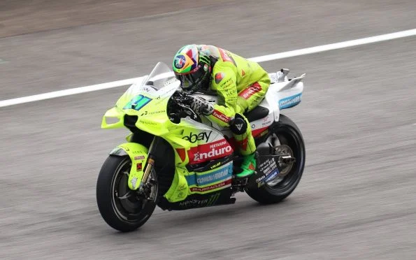Pertamina Enduro VR46 Franco Morbidelli competing on Ducati machinery in the current MotoGP season