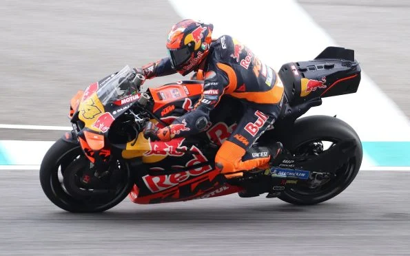 Red Bull KTM Tech3 motorcycle competing in the MotoGP premier class under the KTM partnership and modern ownership.