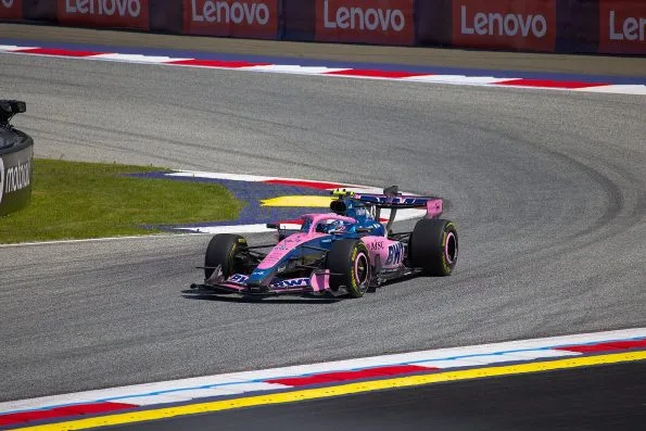 Franco Colapinto in the Alpine A526, number 43, on track in Austria.
