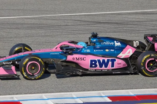 Pierre Gasly driving his number 10 Alpine at the 2026 Austrian Grand Prix weekend
