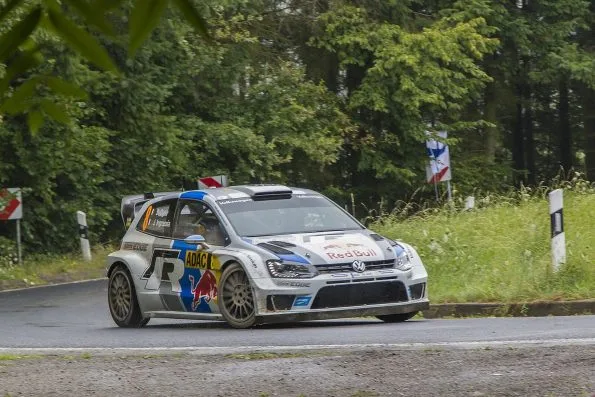 Sébastien Ogier and Julien Ingrassia in the Volkswagen Polo R WRC in 2013