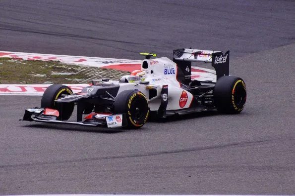 Sergio Pérez driving his Sauber at the 2012 Chinese Grand Prix
