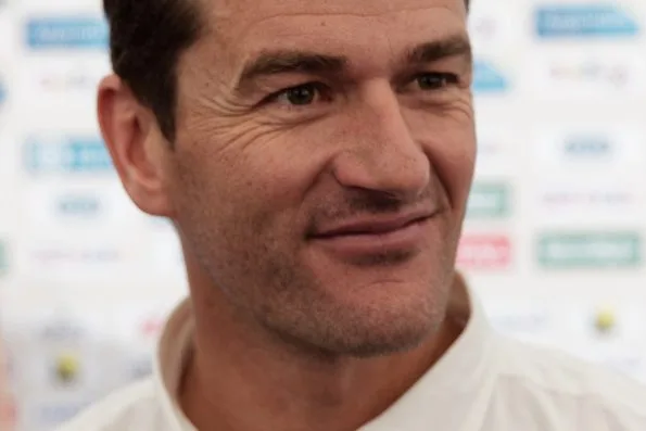 Marc Coma at the press conference for the 2016 Dakar Rally in November 2015, shortly after taking up the role of the rally’s sporting director.
