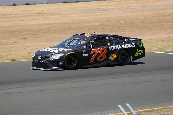 Martin Truex Jr.'s No. 78 Furniture Row Toyota at Sonoma Raceway in 2017, his championship season.